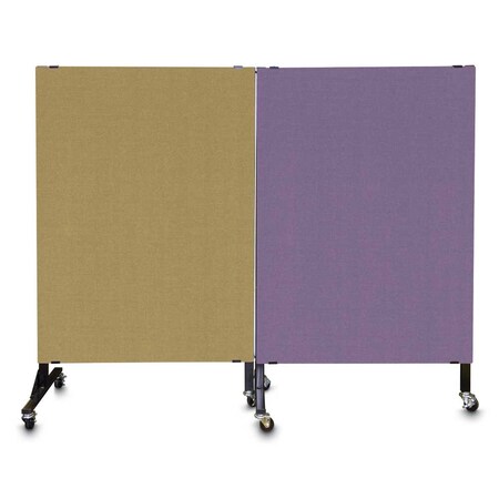 United Visual Products Enclosed Corkboard, 1 Door, 72"x48", 4" Fra UV3426-WHITE-SURF